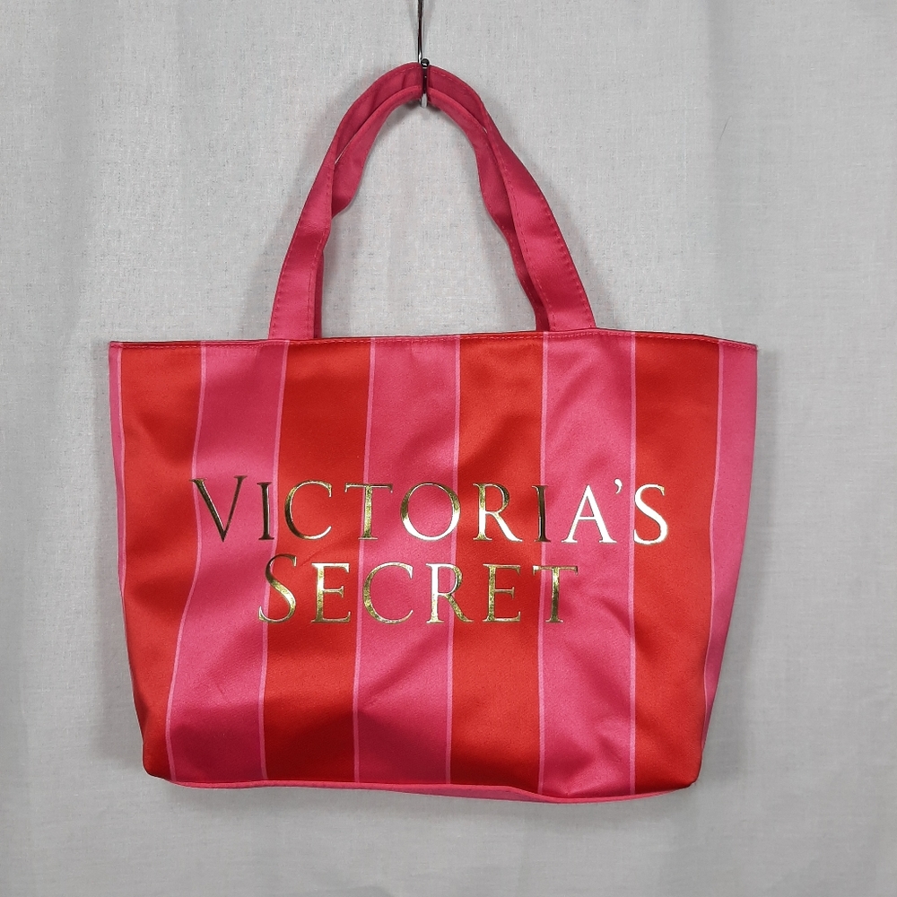 Rare Limited Edition Victoria's Secret Mini Tote Bag VS NWOT Red Pink 12x7